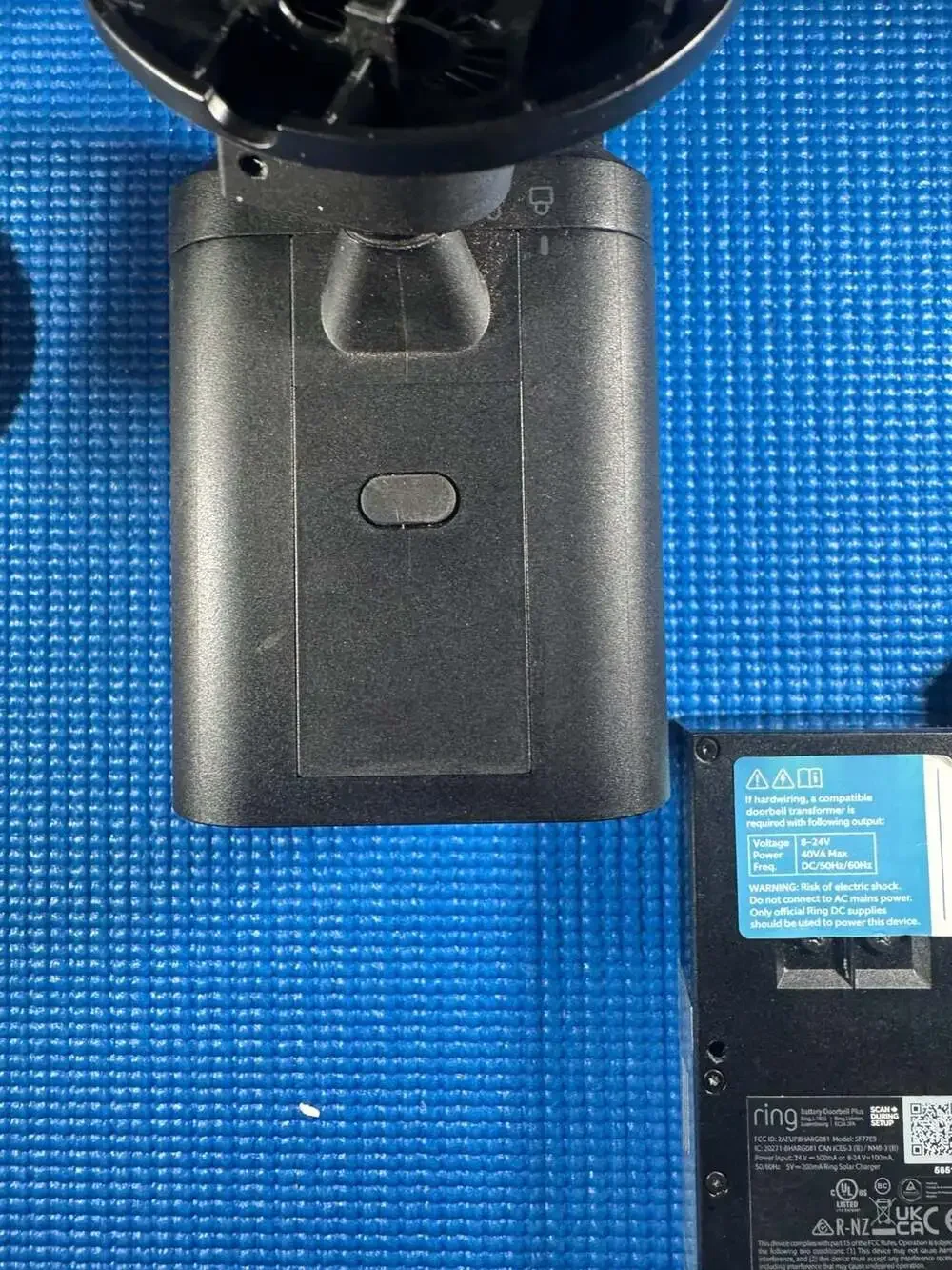 Ring Spotlight Cam Plus, Ring Video Doorbell Plus, and 4x Battery Packs